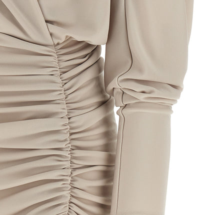 The Andamane Gray Polyester Short Dress