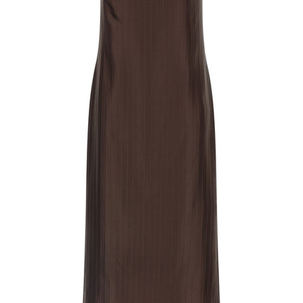 Loulou De Saison Brown Viscose Midi Dress