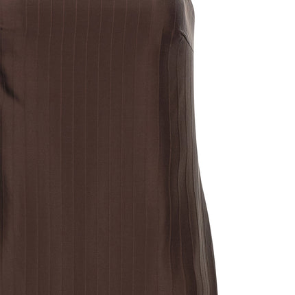 Loulou De Saison Brown Viscose Midi Dress
