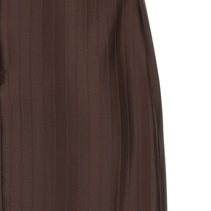 Loulou De Saison Brown Viscose Midi Dress
