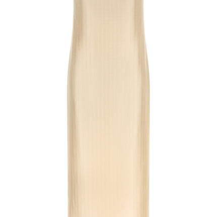 Loulou De Saison Beige Viscose Midi Dress