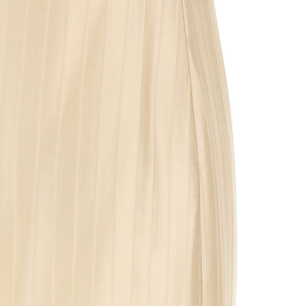 Loulou De Saison Beige Viscose Midi Dress
