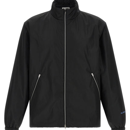 Jil Sander Black Polyester Full-Length Jacket Jil Sander