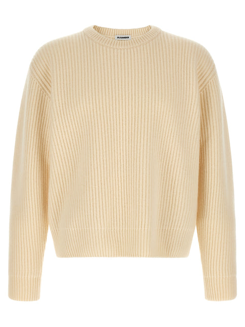 Jil Sander White Wool Cardigan Jil Sander