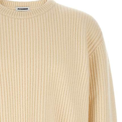 Jil Sander White Wool Cardigan Jil Sander
