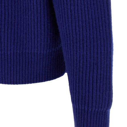 Jil Sander Blue Wool Cardigan Jil Sander