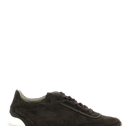 Brunello Cucinelli Brown Calfskin Sneakers Brunello Cucinelli
