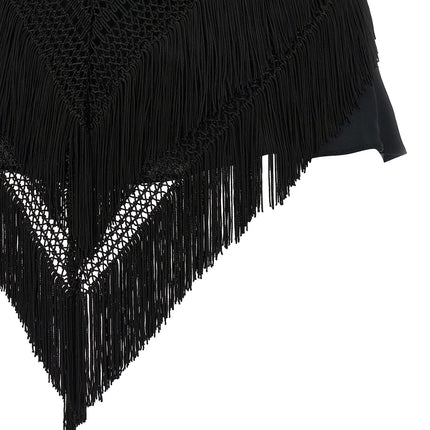 The Andamane Black Acetate Tank Tops