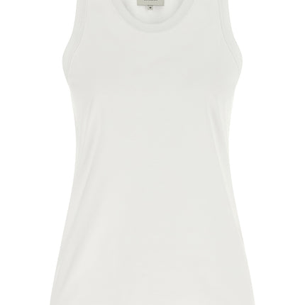Loulou De Saison White Cotton Sleeveles T-Shirt