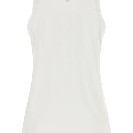 Loulou De Saison White Cotton Sleeveles T-Shirt