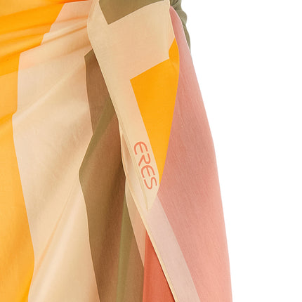 Eres Multicolor Cotton Midi Skirt