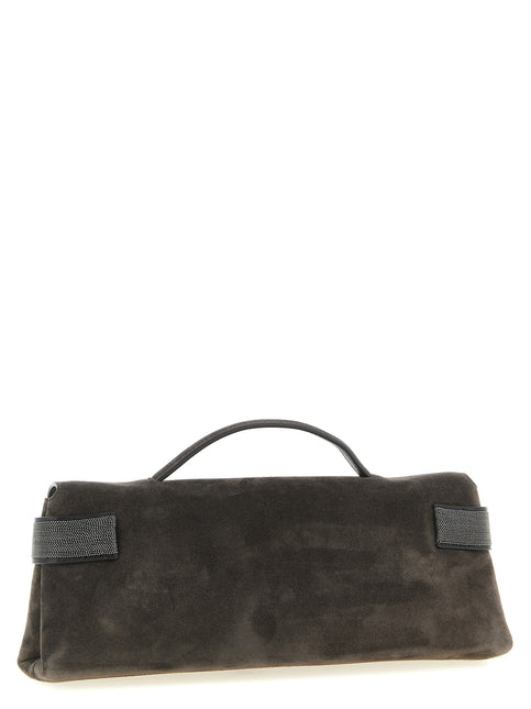 Brunello Cucinelli Brown Calfskin Clutch Bag Brunello Cucinelli
