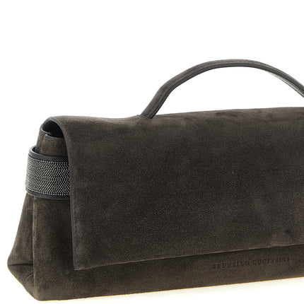 Brunello Cucinelli Brown Calfskin Clutch Bag Brunello Cucinelli
