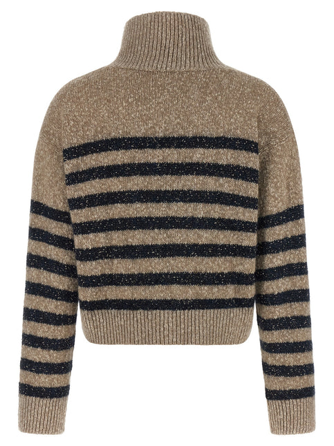 Brunello Cucinelli Multicolor Wool Cardigan Brunello Cucinelli