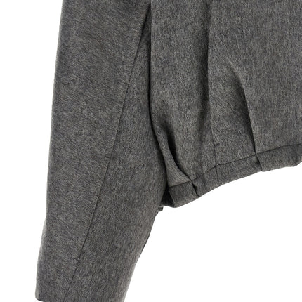 Brunello Cucinelli Gray Virgin Wool Full-Length Jacket Brunello Cucinelli