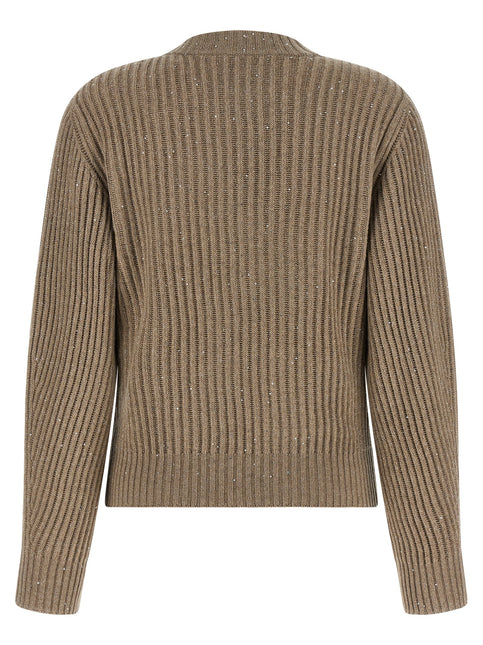 Brunello Cucinelli Beige Cashmere Cardigan Brunello Cucinelli