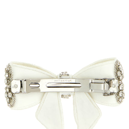 Self-Portrait White Polyester Hair Clip Self-Portrait