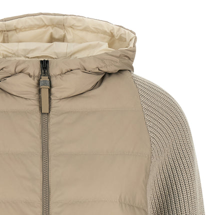 Brunello Cucinelli Beige Polyester Full-Length Jacket Brunello Cucinelli