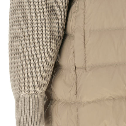 Brunello Cucinelli Beige Polyester Full-Length Jacket Brunello Cucinelli