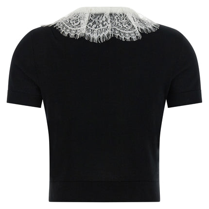 Self-Portrait Bicolor Wool Blouse Self-Portrait