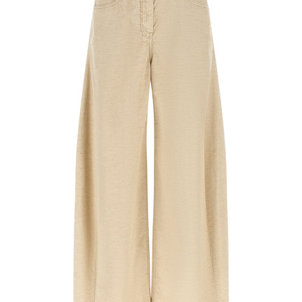 Brunello Cucinelli Beige Cotton Casual Pants Brunello Cucinelli