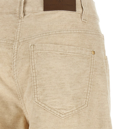 Brunello Cucinelli Beige Cotton Casual Pants Brunello Cucinelli