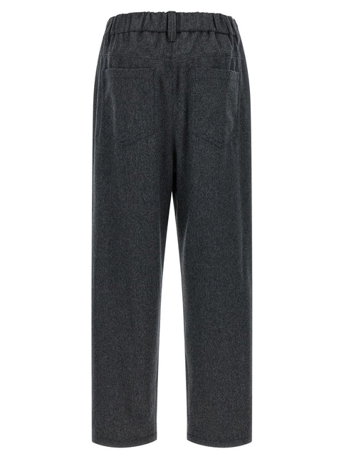 Brunello Cucinelli Gray Wool Pants Brunello Cucinelli
