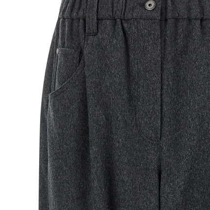 Brunello Cucinelli Gray Wool Pants Brunello Cucinelli