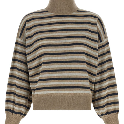 Brunello Cucinelli Multicolor Virgin Wool Cardigan Brunello Cucinelli
