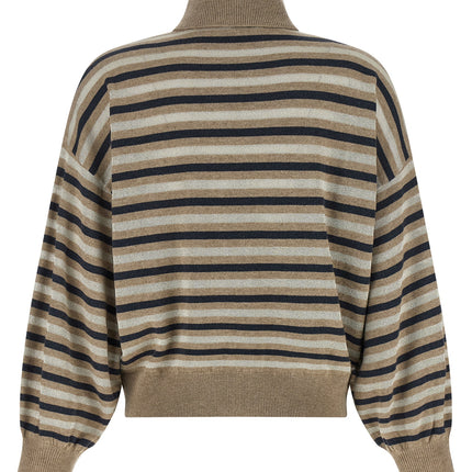 Brunello Cucinelli Multicolor Virgin Wool Cardigan Brunello Cucinelli
