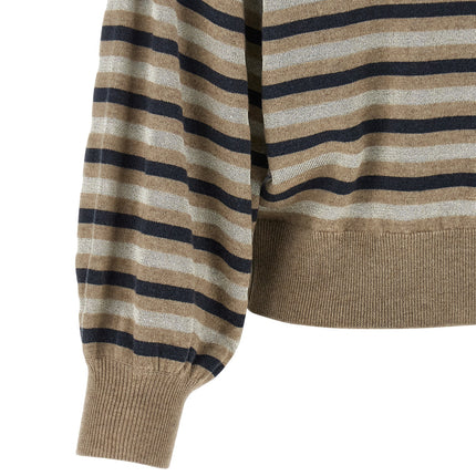 Brunello Cucinelli Multicolor Virgin Wool Cardigan Brunello Cucinelli