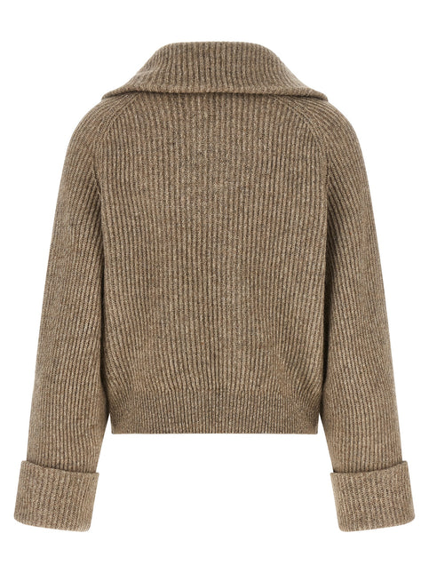 Brunello Cucinelli Beige Cashmere Cardigan Brunello Cucinelli