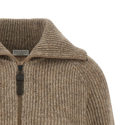 Brunello Cucinelli Beige Cashmere Cardigan Brunello Cucinelli