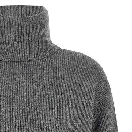 Brunello Cucinelli Gray Virgin Wool Cardigan Brunello Cucinelli