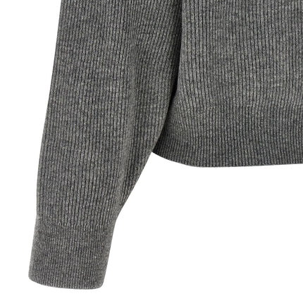 Brunello Cucinelli Gray Virgin Wool Cardigan Brunello Cucinelli