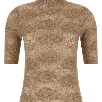 Brunello Cucinelli Beige Silk Cardigan Brunello Cucinelli