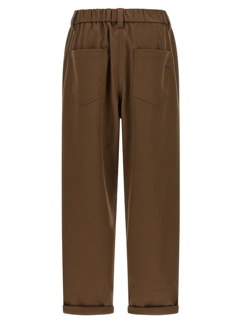 Brunello Cucinelli Brown Cotton Casual Pants Brunello Cucinelli