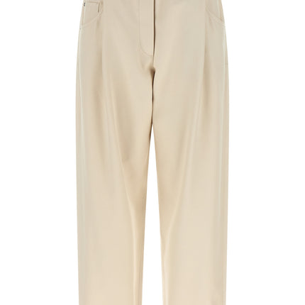 Brunello Cucinelli Beige Cotton Casual Pants Brunello Cucinelli