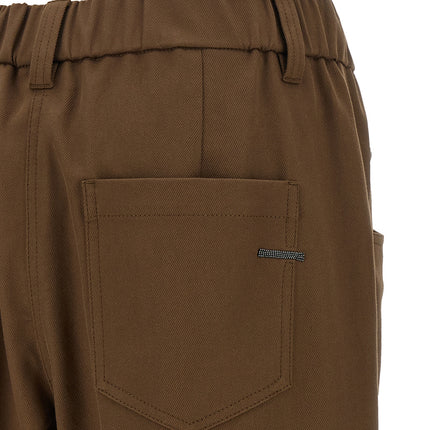 Brunello Cucinelli Brown Cotton Casual Pants Brunello Cucinelli
