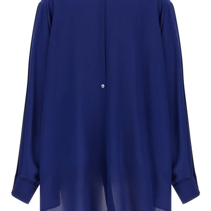 DI.LA3 PARI' Blue Silk Blouse DI.LA3 PARI'