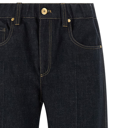 Brunello Cucinelli Blue Cotton Jeans Denim Brunello Cucinelli