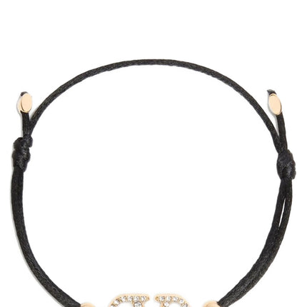 Valentino Garavani Black Polyester Bracelet Valentino Garavani
