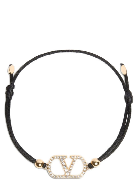 Valentino Garavani Black Polyester Bracelet Valentino Garavani