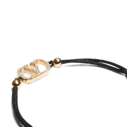 Valentino Garavani Black Polyester Bracelet Valentino Garavani