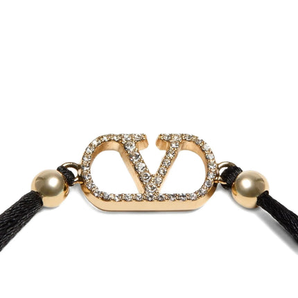 Valentino Garavani Black Polyester Bracelet Valentino Garavani