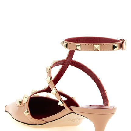 Valentino Garavani Multicolor Calfskin Mid Heel Pumps Valentino Garavani