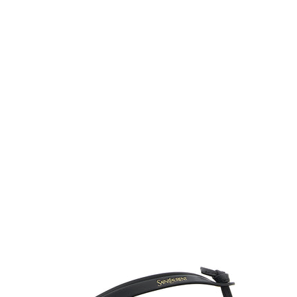 Saint Laurent Black Calfskin Slides