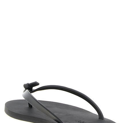 Saint Laurent Black Calfskin Slides