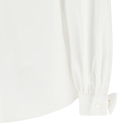 Valentino Garavani White Cotton Blouse Valentino Garavani