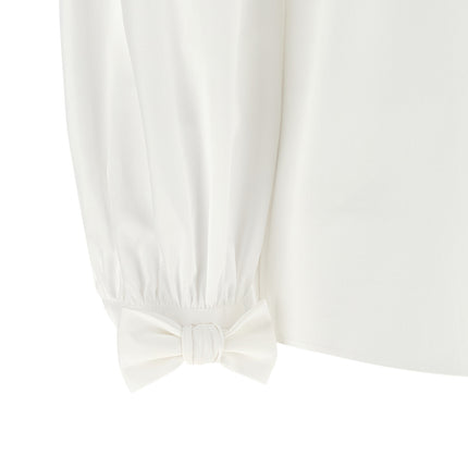Valentino Garavani White Cotton Blouse Valentino Garavani